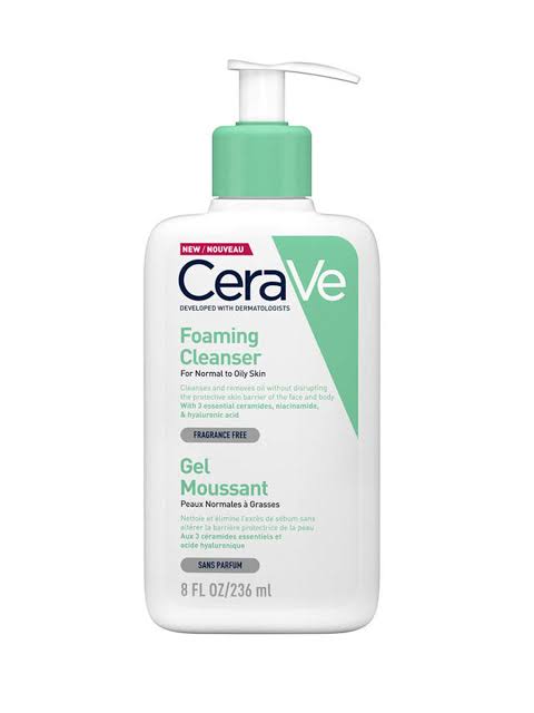 CeraVe Foaming Facial Cleanser for Oily Skin | Daily Oil Control Face Wash 100 present original