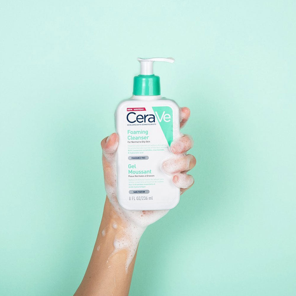 CeraVe Foaming Facial Cleanser for Oily Skin | Daily Oil Control Face Wash 100 present original